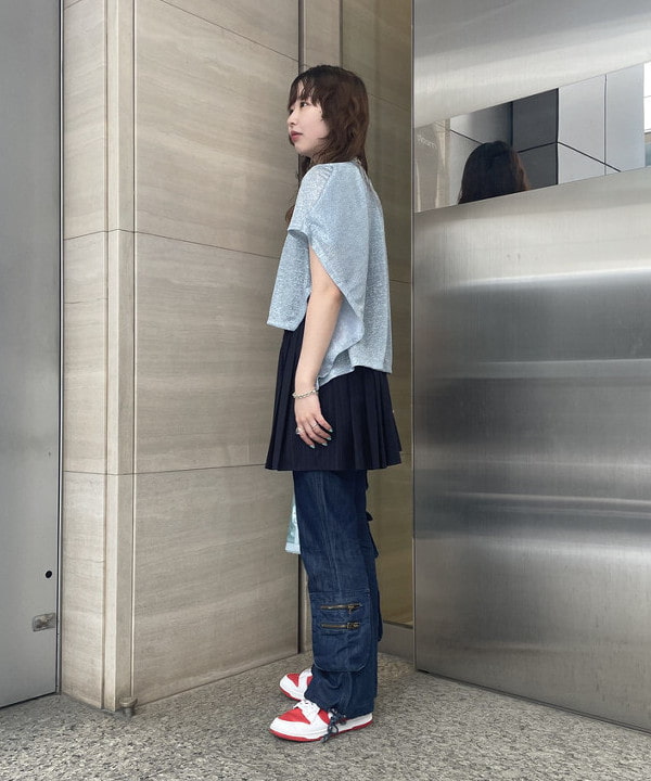 reiさんの「BEAMS WOMEN｜メッシュ シャイニー バッグ」を使ったコーディネート