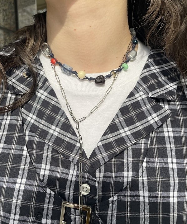 加歩さんの「BEAMS WOMEN｜デニム タック ミディアム スカート」を使ったコーディネート