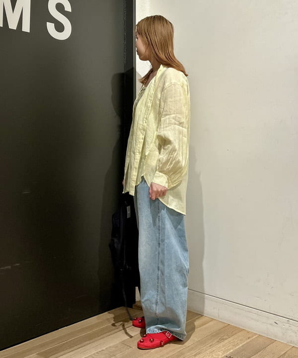 早川 萌子さんの「BEAMS WOMEN｜デニム バレル パンツ」を使ったコーディネート