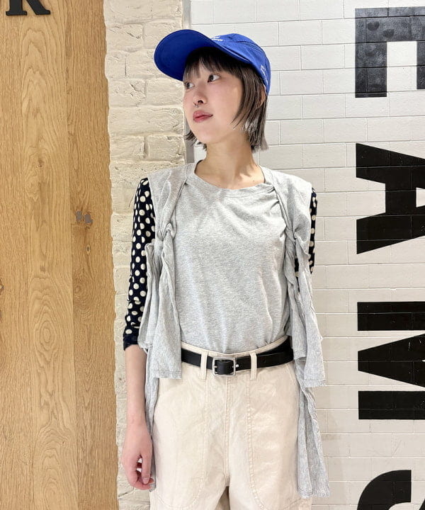 amaさんの「BEAMS WOMEN｜フロント リボン ノースリーブ トップス」を使ったコーディネート