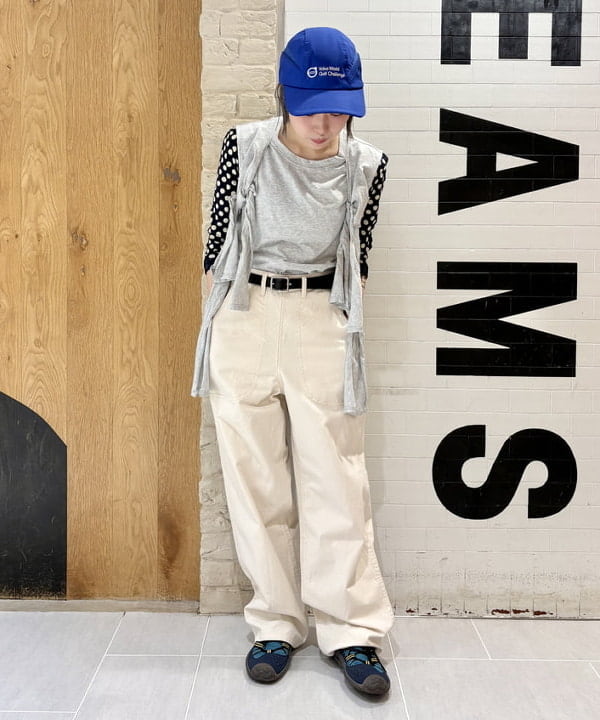 amaさんの「BEAMS WOMEN｜フロント リボン ノースリーブ トップス」を使ったコーディネート