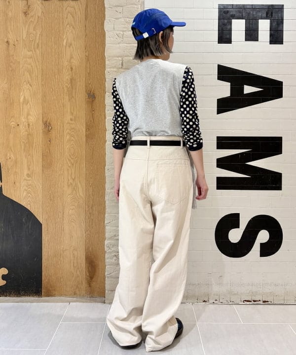 amaさんの「BEAMS WOMEN｜フロント リボン ノースリーブ トップス」を使ったコーディネート
