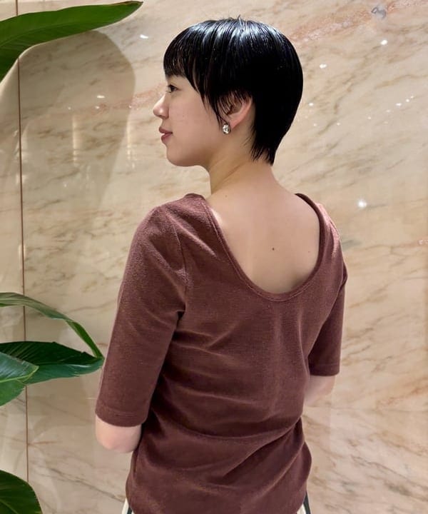 ゆうかさんの「BEAMS WOMEN｜バックオープン パイル プルオーバー」を使ったコーディネート