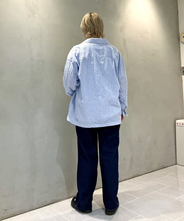 スミレさんの「BEAMS WOMEN｜ストライプ チェック ビッグ ジャケット」を使ったコーディネート