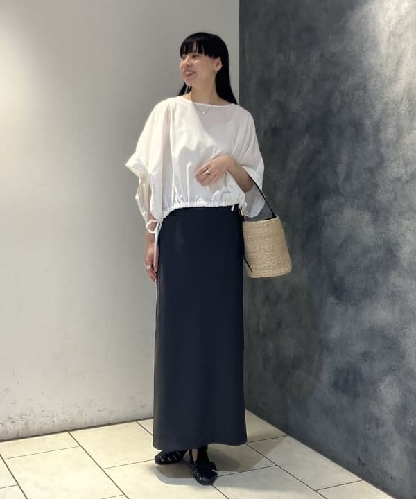 OSUMIさんの「BEAMS WOMEN｜ドロスト サイドリボン ブラウス」を使ったコーディネート