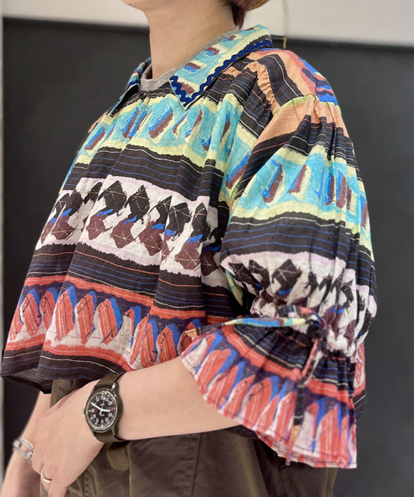 木村 梨香さんの「BEAMS WOMEN｜セミノール プリント ショートスリーブ」を使ったコーディネート