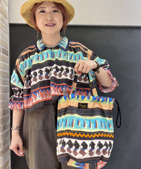 木村 梨香さんの「BEAMS WOMEN｜セミノール プリント ショートスリーブ」を使ったコーディネート