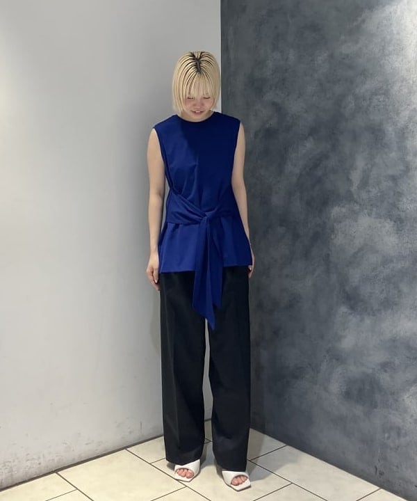 菜月さんの「BEAMS WOMEN｜Oggi × Demi-Luxe BEAMS / コットン ベルテッドパンツ」を使ったコーディネート