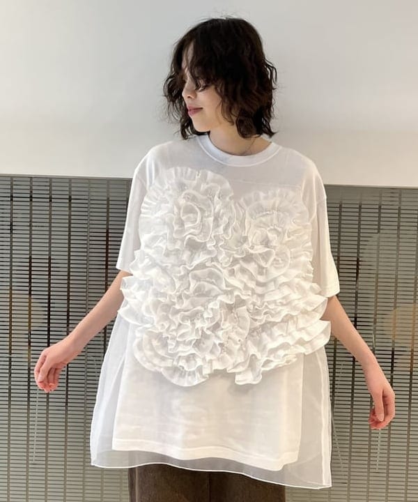 神坂 莉子さんの「BEAMS WOMEN｜オーバーダイ デニム パンツ」を使ったコーディネート