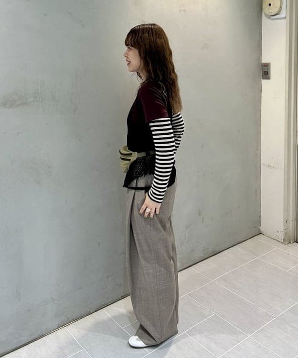 ナツハさんの「BEAMS WOMEN｜ボーイ ベーシック Tシャツ」を使ったコーディネート