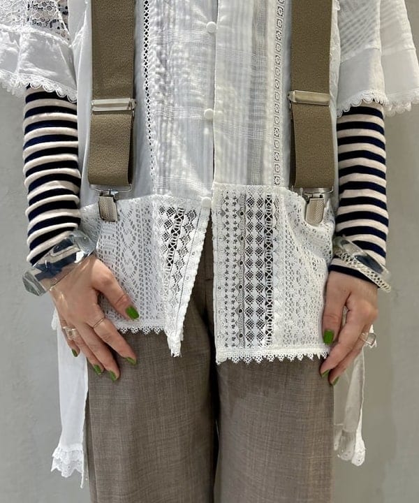 ナツハさんの「BEAMS WOMEN｜maturely / ディープ タック ワイド スラックス」を使ったコーディネート