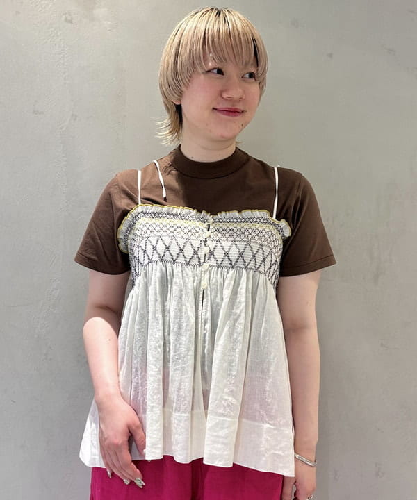 スミレさんの「BEAMS WOMEN｜ボーイ ベーシック Tシャツ」を使ったコーディネート