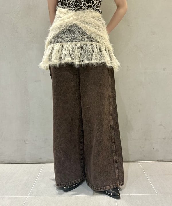 ヒカリさんの「BEAMS WOMEN｜オーバーダイ デニム パンツ」を使ったコーディネート