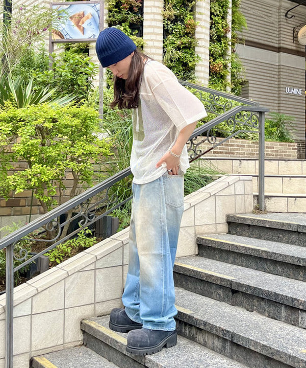 こたろうさんの「BEAMS WOMEN｜コットン リブ ワッチキャップ」を使ったコーディネート