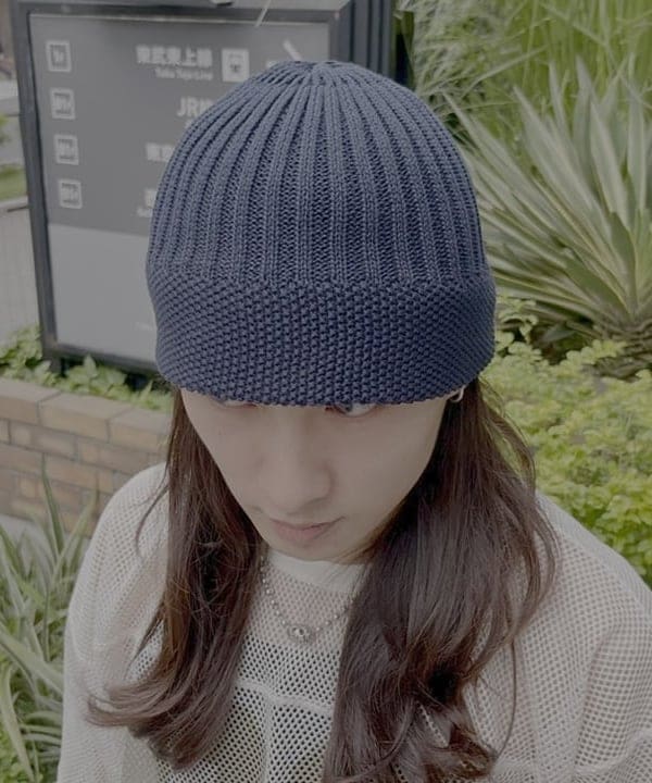 こたろうさんの「BEAMS WOMEN｜コットン リブ ワッチキャップ」を使ったコーディネート