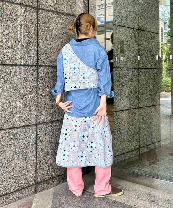 小原 もこさんの「BEAMS WOMEN｜ボーイ ベーシック Tシャツ」を使ったコーディネート