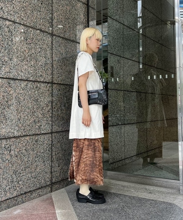 あさひさんの「BEAMS WOMEN｜レース アップ ミニ バッグ」を使ったコーディネート