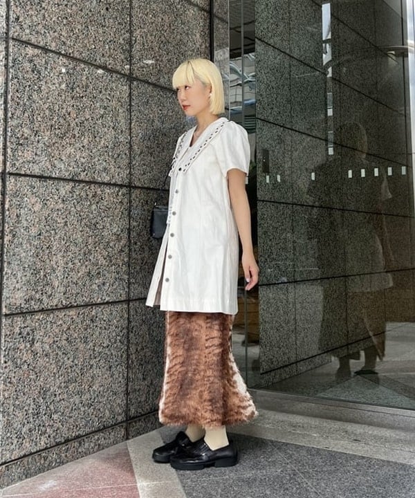 あさひさんの「BEAMS WOMEN｜レース アップ ミニ バッグ」を使ったコーディネート