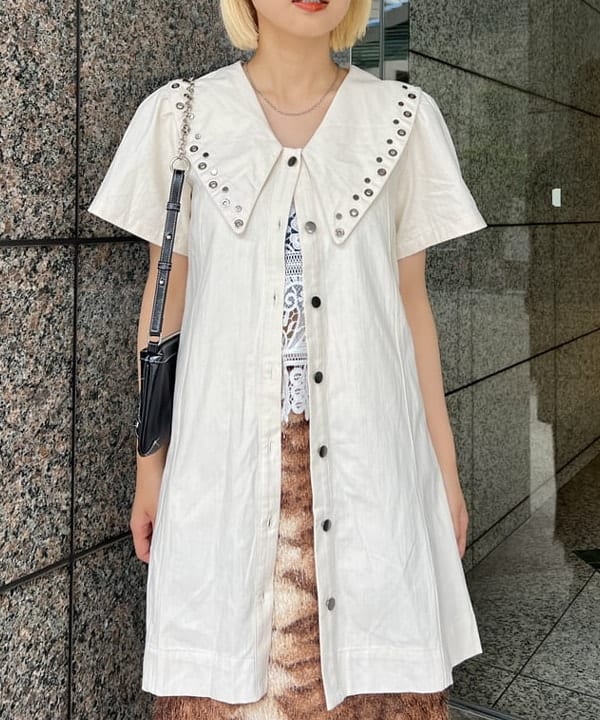 あさひさんの「BEAMS WOMEN｜レース アップ ミニ バッグ」を使ったコーディネート