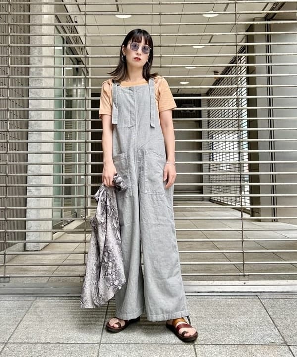 marieさんの「BEAMS WOMEN｜ダンガリー サロペット」を使ったコーディネート