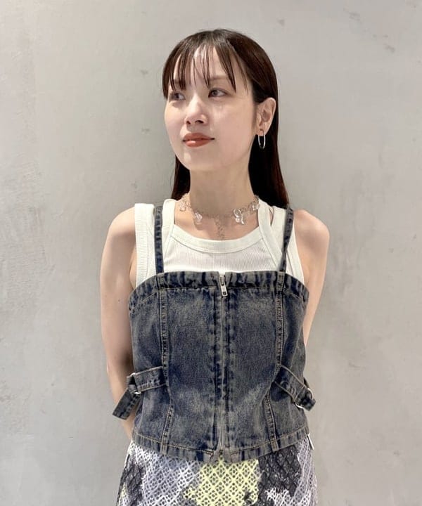 カタヤマ アヤさんの「BEAMS WOMEN｜シアー クロップドシャツ」を使ったコーディネート