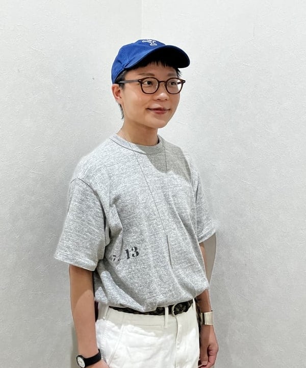 土田 達也さんの「BEAMS WOMEN｜WAREHOUSE & CO. / 別注 ステンシル13 Tシャツ」を使ったコーディネート