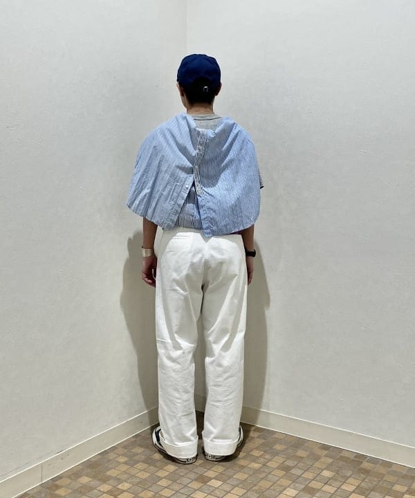 土田 達也さんの「BEAMS WOMEN｜WAREHOUSE & CO. / 別注 ステンシル13 Tシャツ」を使ったコーディネート