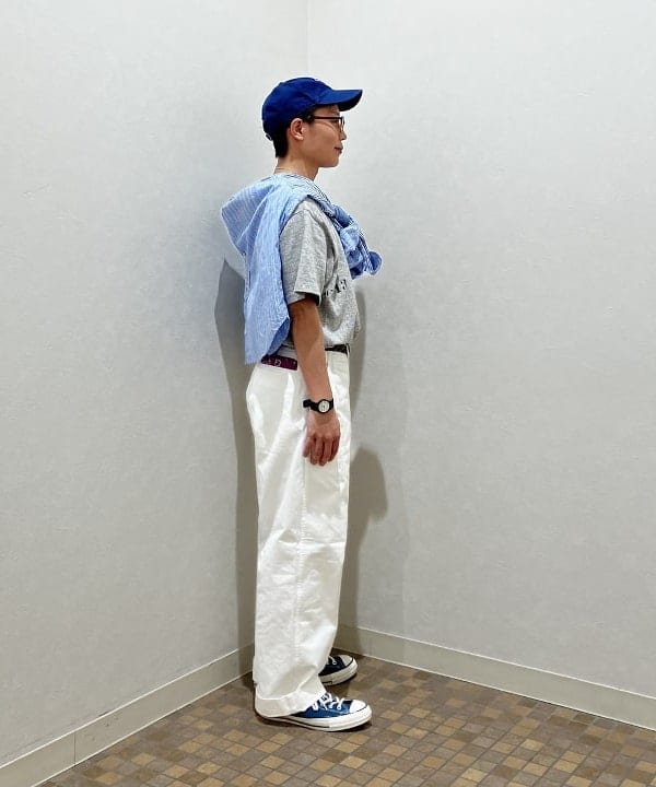 土田 達也さんの「BEAMS WOMEN｜WAREHOUSE & CO. / 別注 ステンシル13 Tシャツ」を使ったコーディネート