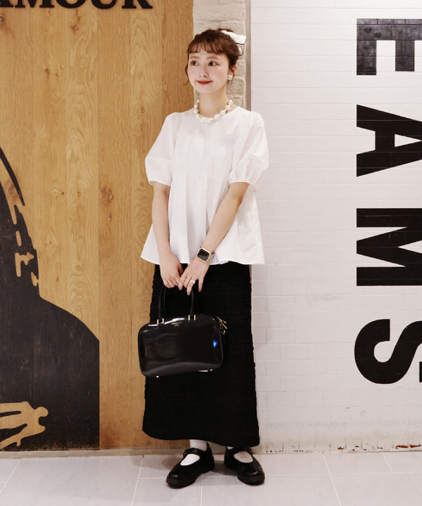 Joさんの「BEAMS WOMEN｜CHRISTIAN VILLA / スクエア ボストン バッグ」を使ったコーディネート