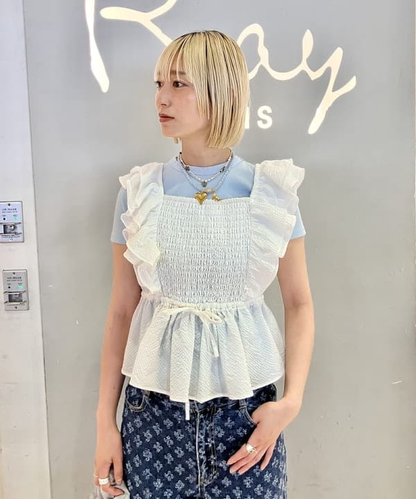 イトウミサキさんの「BEAMS WOMEN｜【別注】PICCADILLY / RIB TEE」を使ったコーディネート