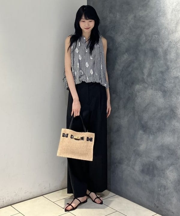 nodokaさんの「BEAMS WOMEN｜Oggi &times; Demi-Luxe BEAMS / コットン ベルテッドパンツ」を使ったコーディネート