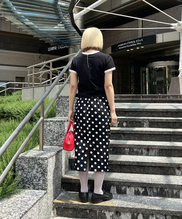 あさひさんの「BEAMS WOMEN｜【別注】GOOD ROCK SPEED / Wicked / リンガー Tシャツ」を使ったコーディネート