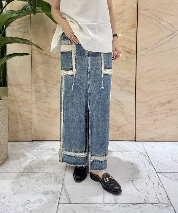 SANOさんの「BEAMS WOMEN｜ラッセルメッシュ ノースリーブ プルオーバー」を使ったコーディネート