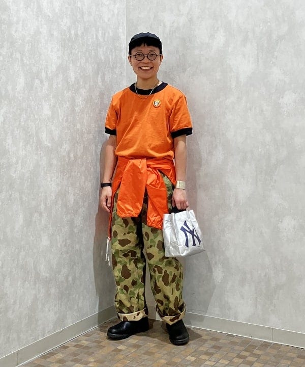 土田 達也さんの「BEAMS WOMEN｜【別注】Goodwear / Short Sleeve Ringer Tee」を使ったコーディネート