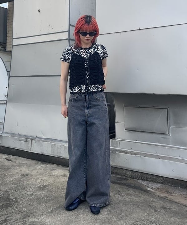 ゆいさんの「BEAMS WOMEN｜オーバーダイ デニム パンツ」を使ったコーディネート