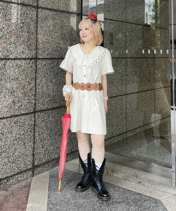 まゆちゃんさんの「BEAMS WOMEN｜Traditional Weatherwear / バンブー ビニール傘」を使ったコーディネート