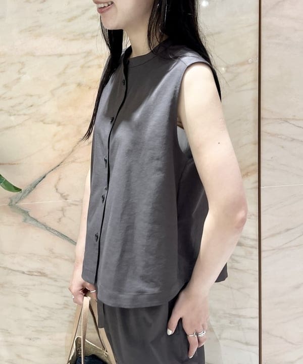 中丸　栞さんの「BEAMS WOMEN｜ウエストリボン ドライ パンツ」を使ったコーディネート