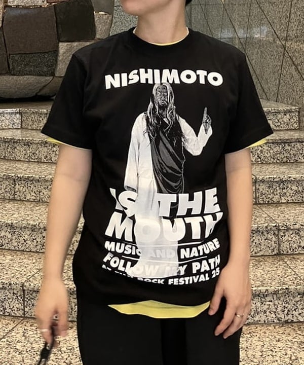 赤羽 花さんの「BEAMS WOMEN｜〈WOMEN〉FUJI ROCK FESTIVAL'25 / NISHIMOTO IS THE MOUTH MUSIC T-SHIRT」を使ったコーディネート
