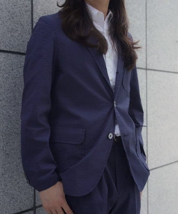 こたろうさんの「BEAMS WOMEN｜COOLMAX(R) シアサッカー 3ボタン ジャケット」を使ったコーディネート