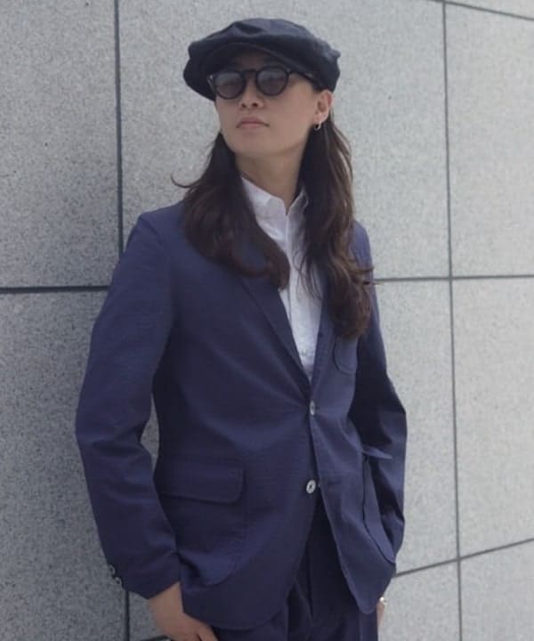 こたろうさんの「BEAMS WOMEN｜COOLMAX(R) シアサッカー 3ボタン ジャケット」を使ったコーディネート