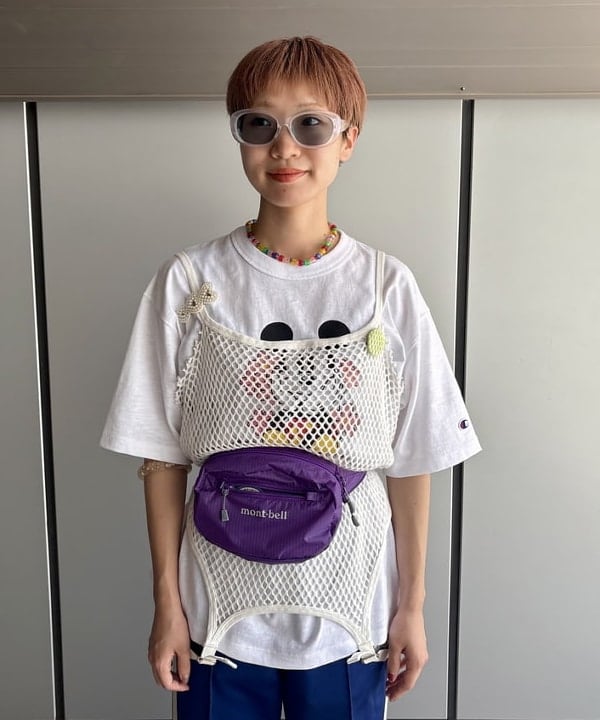 みりさんの「【別注】Champion / ミッキー Tシャツ」を使ったコーディネート