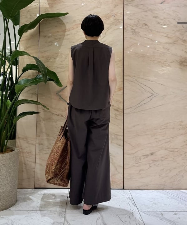 SANOさんの「BEAMS WOMEN｜ウエストリボン ドライ パンツ」を使ったコーディネート