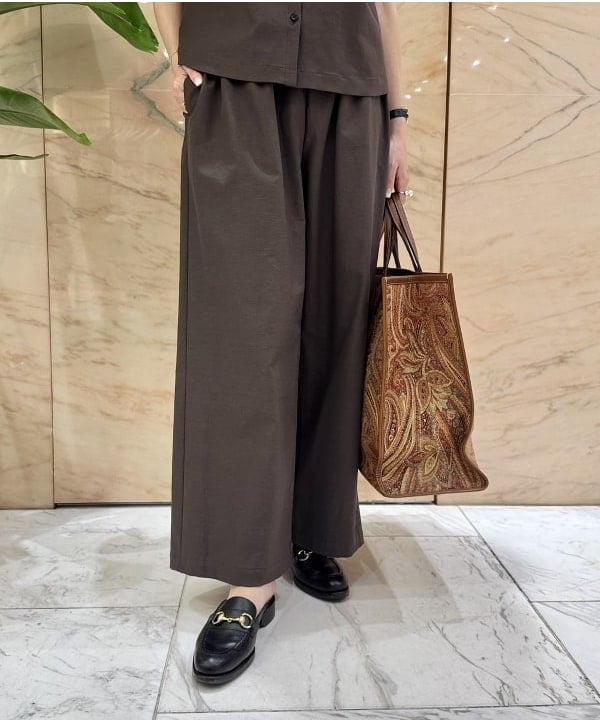 SANOさんの「BEAMS WOMEN｜ウエストリボン ドライ パンツ」を使ったコーディネート