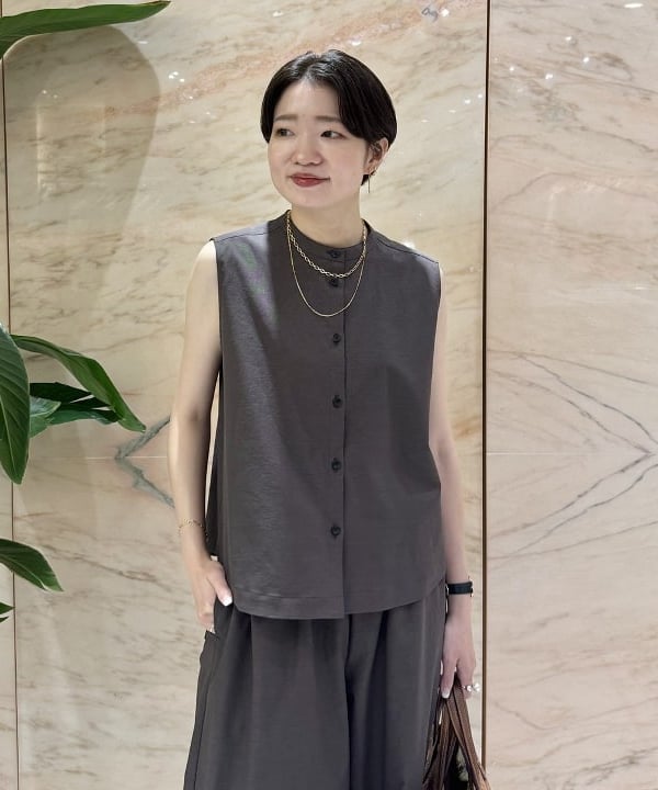 SANOさんの「BEAMS WOMEN｜ウエストリボン ドライ パンツ」を使ったコーディネート