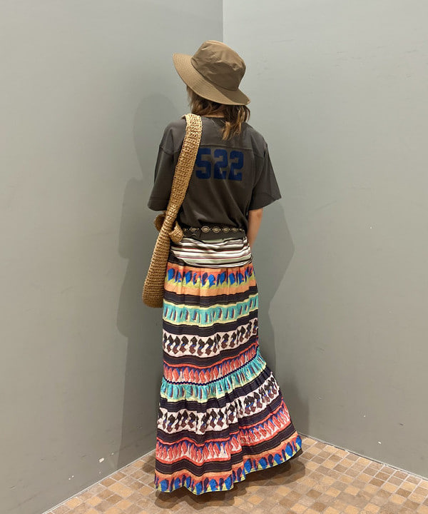 小原 もこさんの「BEAMS WOMEN｜折り畳み バケット ハット」を使ったコーディネート