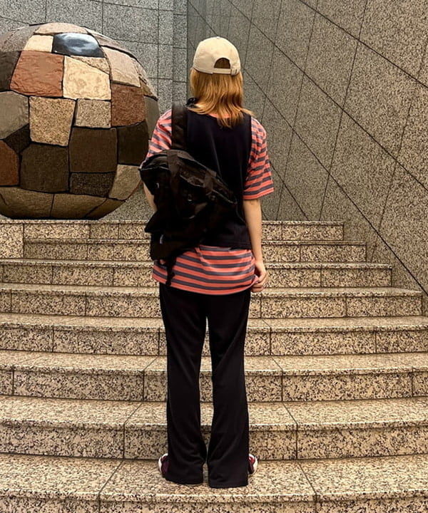 小原 もこさんの「BEAMS WOMEN｜レース アップ タンクトップ」を使ったコーディネート