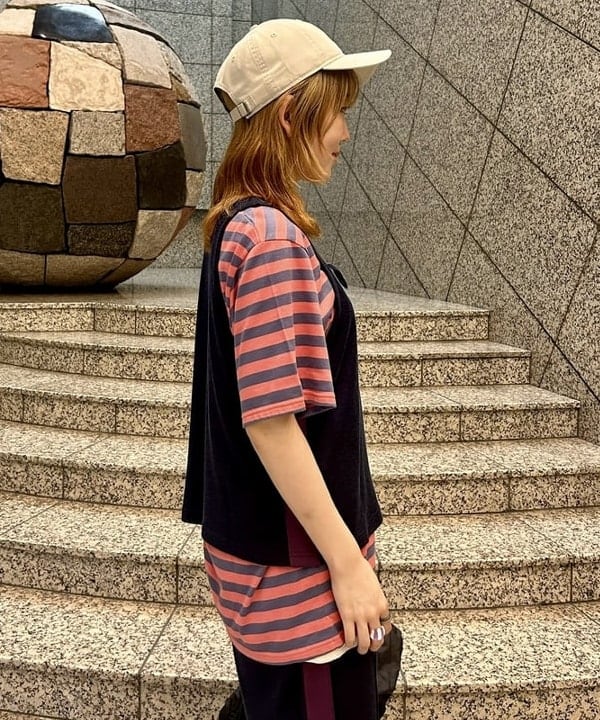 小原 もこさんの「BEAMS WOMEN｜レース アップ タンクトップ」を使ったコーディネート