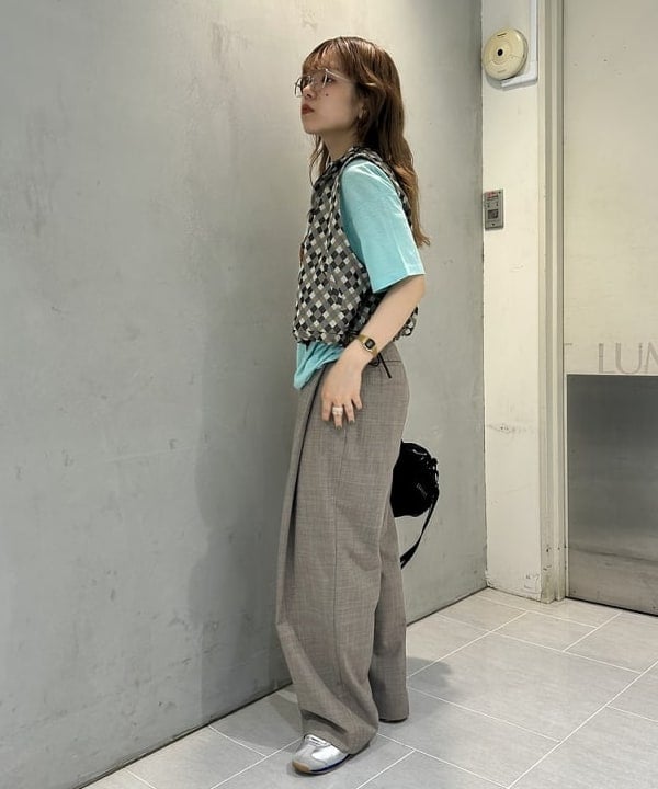 ナツハさんの「BEAMS WOMEN｜ポリエステル ジャガード ベスト」を使ったコーディネート