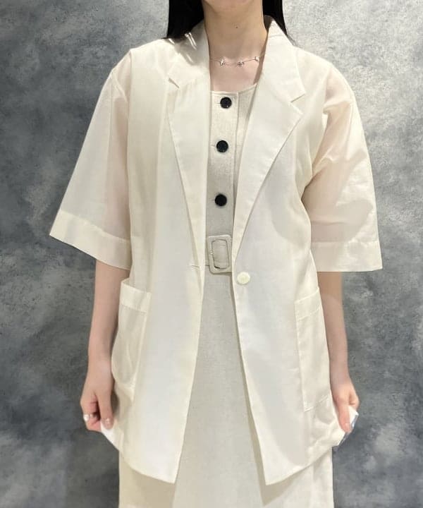 OSUMIさんの「BEAMS WOMEN｜シアー オーバー テーラージャケット」を使ったコーディネート