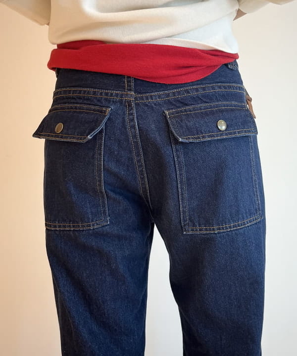 ミナミマリコさんの「BEAMS WOMEN｜デニム ブッシュ パンツ」を使ったコーディネート